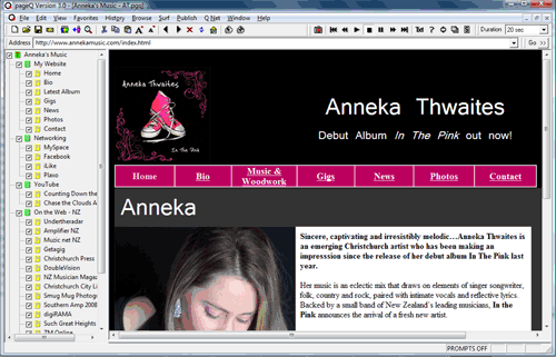 PageQ Web Page Player Screenshot
